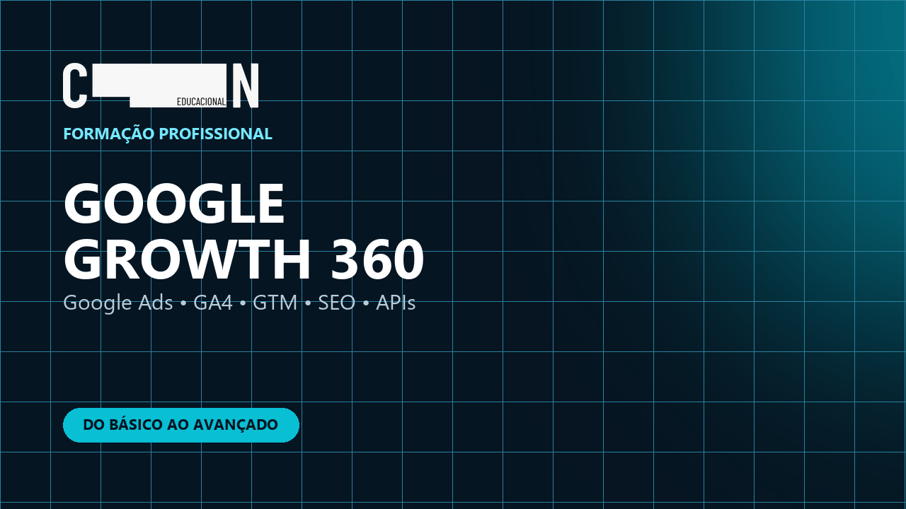 Capa da formação Google Growth 360
